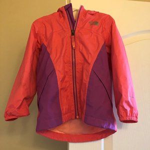 North Face pink/purple windbreak jacket